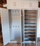 ^CONTEMPORARY Shaker Style 4 Door Hall Coat & Shoe Storage Cupboard with or with-out Extra Top Storage (35 cm deep) VARIOUS COLOUR CHOICES choices