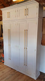 ^TRADITIONAL 4 Door Hall Coat & Shoe Storage Cupboard with Extra Top Storage (35 cm deep)