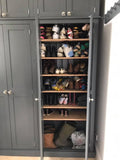 ^4 Door Hall Coat & Shoe or Toys Storage Cupboard, Hooks, Shelves and EXTRA TOP BOX Storage (40 cm deep) OPTION 1