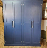 ^4 Door Hall Coat & Shoe or Toys Storage Cupboard with Hooks and Shelves available WITH or WITH- OUT Extra Storage Top Box (35 cm deep) OPTION 1