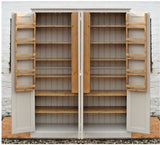 ^4 Door Larder, Utility Room, Kitchen Storage Cupboard with Spice Racks (40 cm deep)