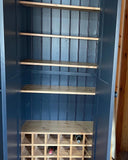 ^NEW DESIGN 4 Door WINE RACK Larder, Utility Room, Kitchen Storage Cupboard with or with-out Spice Racks (40 cm deep)
