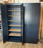 ^NEW DESIGN 4 Door WINE RACK Larder, Utility Room, Kitchen Storage Cupboard with or with-out Spice Racks (40 cm deep)
