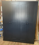 ^4 Door Larder, Utility Room, Kitchen Storage Cupboard with Spice Racks (40 cm deep)