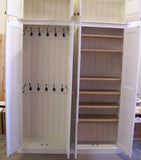^4 Door Hall Coat & Shoe or Toys Storage Cupboard, Hooks, Shelves and EXTRA TOP BOX Storage (40 cm deep) OPTION 1