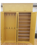 ^CONTEMPORARY Shaker Style 4 Door Hall Coat & Shoe Storage Cupboard with or with-out Extra Top Storage (35 cm deep) VARIOUS COLOUR CHOICES choices