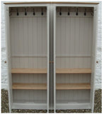 196 CM WIDE ^4 Door Hall Coat & Shoe or Toys Storage Cupboard with Hooks and Shelves WITH or WITH-OUT Extra Top Box Storage  (35 cm or 40 cm deep) OPTION 2