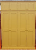 ^TRADITIONAL 4 Door Hall Coat & Shoe Storage Cupboard with Extra Top Storage (35 cm deep)