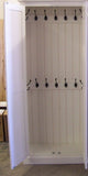 ^2 Door Hallway, Utility, Cloak Room Storage Cupboard with Hooks and Shelves (40 cm deep) ALL  SIZE VARIATIONS