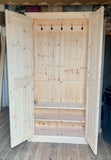^2 door Hallway, Utility, Cloak Room Storage Cupboard with Hooks and Shelves (35 cm deep) SIZE VARIATIONS