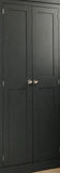 ^2 Door Hallway, Utility, Cloak Room Storage Cupboard with Hooks and Shelves (40 cm deep) ALL  SIZE VARIATIONS