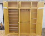 ^5 Door Hall Coat & Shoe Storage Cupboard (35 cm deep) - NO TOP BOX