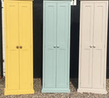 ^2 door Hallway, Utility, Cloak Room Storage Cupboard with Coat Hooks and 3 Shelves with EXTRA STORAGE TOP BOX (35 cm deep)