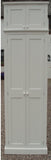 ^2 door Hallway, Utility, Cloak Room Storage Cupboard with Coat Hooks and 3 Shelves with EXTRA STORAGE TOP BOX (35 cm deep)