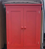 ^Larder Pantry Kitchen Utility Cupboard with Spice Racks (40 cm or 50 cm deep) 2 Door over 2 Door Storage