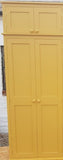 ^2 door Hallway, Utility, Cloak Room Storage Cupboard with Coat Hooks and 3 Shelves with EXTRA STORAGE TOP BOX (35 cm deep)