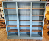 ^Triple Bookcase for Home Office. Dining Room, Hallway Entrance - 2 m wide