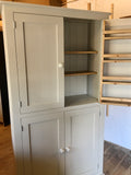 ^Larder Pantry Kitchen Utility Cupboard with Spice Racks (40 cm or 50 cm deep) 2 Door over 2 Door Storage