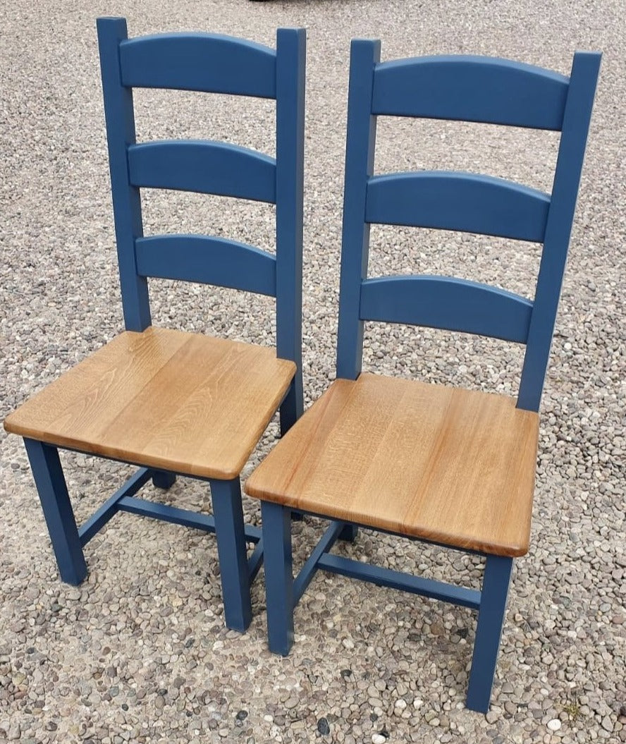 Ladder back deals dining chairs