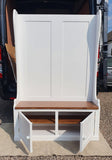 ^122 cm wide Hall Bench with Doors (Monks Bench)
