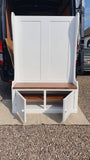 ^122 cm wide Hall Bench with Doors (Monks Bench)