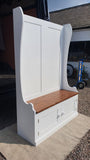 ^122 cm wide Hall Bench with Doors (Monks Bench)