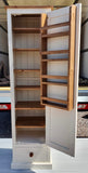 *Larder Pantry Cupboard with Spice Rack & Drawer - Narrow 1 Door - (40 cm Deep)