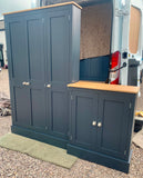 ^SHALLOW 5 Door Coat and Shoe Storage Combination Cupboard - OPTION 1