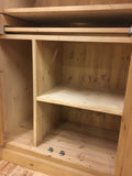 >Computer Hideaway Cupboard - 2 Door over 2 Door Storage - 45 cm deep