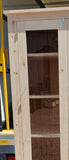 ^1 Door Glazed over 1 Solid Door Display Cabinet
