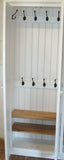 ^2 Door Hallway, Utility, Cloak Room Storage Cupboard with Hooks and Shelves (40 cm deep) ALL  SIZE VARIATIONS