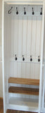 2 door Hallway, Utility, Cloak Room Storage Cupboard with Hooks and Shelves (35 cm deep) SIZE VARIATIONS