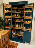 90c. ^ 90 cm wide Tall 2 Door Larder Pantry Cupboard with Spice Racks 📢 ADD TO CART to UNLOCK TODAYS DEAL