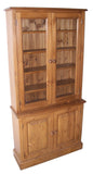 ^2 Door Glazed Bookcase Display Cabinet