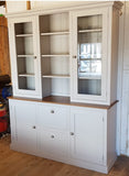 ^2 Door Glazed Door 5' wide Dresser with Hutch