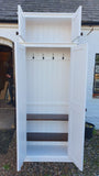 ^Hallway, Utility, Cloak Room Cupboard with Hooks and Shelves and Extra Top Box Storage (35 cm or 40 cm deep) ALL SIZE VARIATIONS