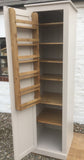 ^Kitchen Unit Larder Pantry Cupboard with Spice Rack - Full Length Door - Narrow - (60 cm deep)