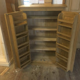 12c. ^122 cm High - Low Larder Pantry Storage Cupboard with Spice Rack (40 cm deep) 📢 ADD TO CART to UNLOCK TODAYS DEAL