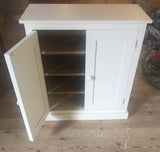 ^Shaker Style 2 Door Low Hallway Cupboard - to match our Tall Hall Cupboard (35 cm deep)