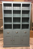 *Display Storage Cabinet with 3 Drawers, 3 Doors and Adjustable Shelves (3 or 12 individual display sections)