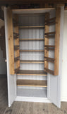 90c. ^ 90 cm wide Tall 2 Door Larder Pantry Cupboard with Spice Racks 📢 ADD TO CART to UNLOCK TODAYS DEAL