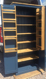 90c. ^ 90 cm wide Tall 2 Door Larder Pantry Cupboard with Spice Racks 📢 ADD TO CART to UNLOCK TODAYS DEAL