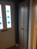 *2 Door Entrance Hall Cloak Room Cupboard with Hooks and Shelves