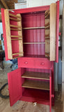 *NEW! Larder Pantry Kitchen Utility Cupboard with Spice Racks (40 cm deep) 2 Door over 2 Door with 2 Drawer Storage