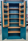 90c. ^ 90 cm wide Tall 2 Door Larder Pantry Cupboard with Spice Racks 📢 ADD TO CART to UNLOCK TODAYS DEAL