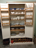 ^3 Door Kitchen Larder Pantry with 18 Bottle Wine Rack and Spice Racks (40 cm or 50 cm deep)