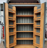 15c. ^150 cm Medium Height Storage Cupboard  - Optional Spice Rack (40 cm deep) 📢 ADD TO CART to UNLOCK TODAYS DEAL
