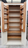 90c. ^ 90 cm wide Tall 2 Door Larder Pantry Cupboard with Spice Racks 📢 ADD TO CART to UNLOCK TODAYS DEAL