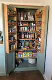 *2 Door Larder Pantry Cupboard - Fully Shelved with Spice Racks