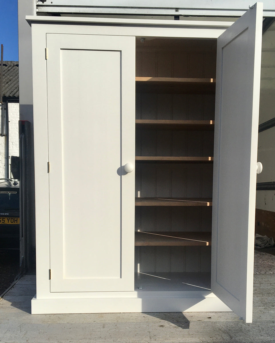 Low Storage Cupboard with Optional Spice Rack for Kitchen Larder